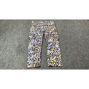 Lululemon Leggings Women 6 Multicolor Fast & Free Crop High Rise Floral Pockets